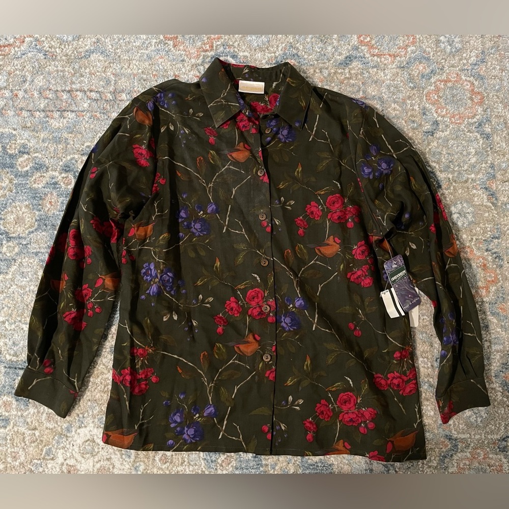 Vintage Geiger Button Down Wool Top NWT